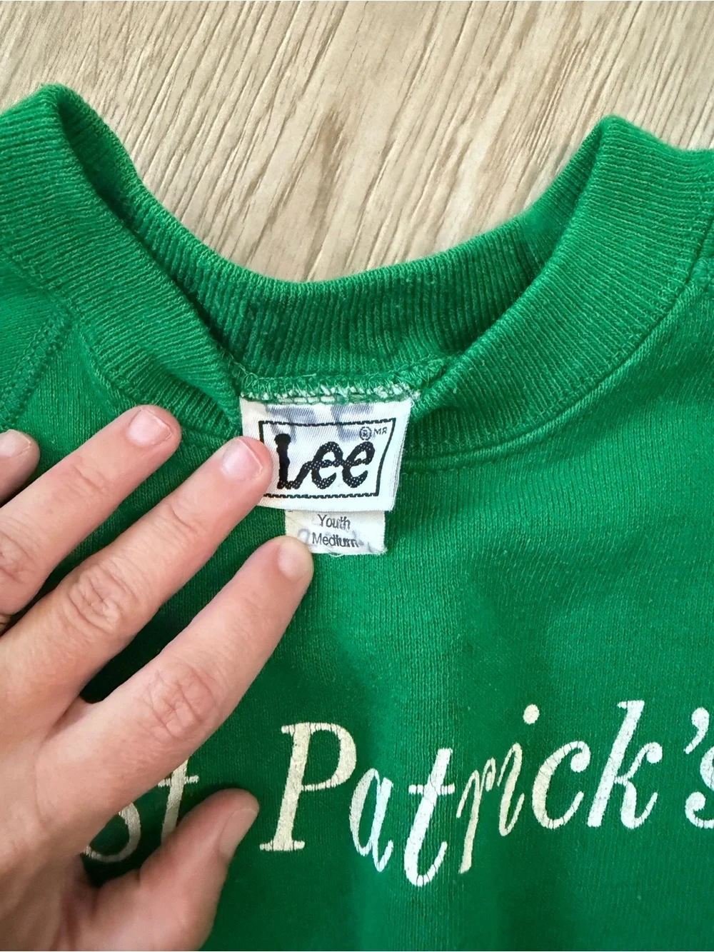 Vintage Lee St. Patrick’s Day Sweater Youth Med